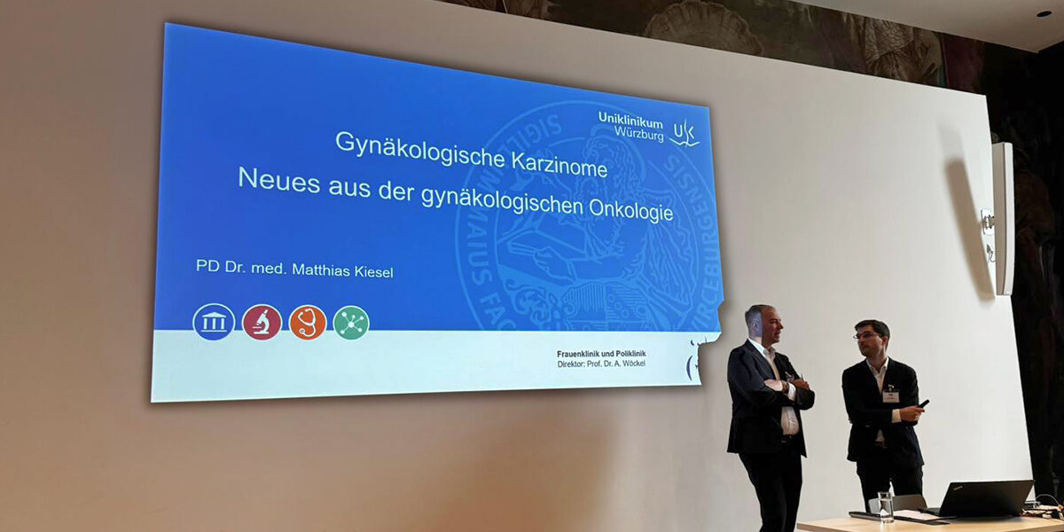 Vortrag beim 6. Würzburger Tag der Gynäkologie: „Gynäkologische Karzinome – Neues aus der gynäkologischen Onkologie“ mit PD Dr. med. Matthias Kiesel, Universitätsklinikum Würzburg.