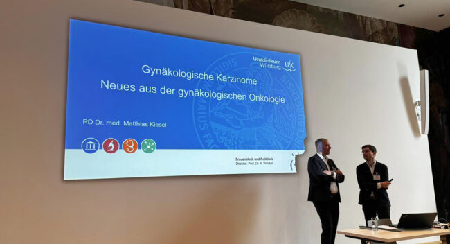 Vortrag beim 6. Würzburger Tag der Gynäkologie: „Gynäkologische Karzinome – Neues aus der gynäkologischen Onkologie“ mit PD Dr. med. Matthias Kiesel, Universitätsklinikum Würzburg.