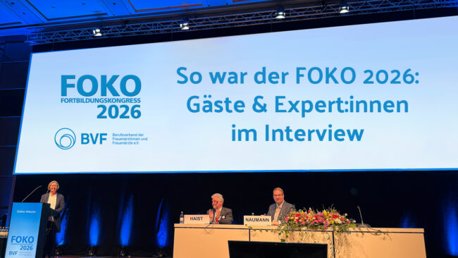 Vom 5. bis 7. März 2026 fand in Düsseldorf der Fortbildungskongress des Berufsverband der Frauenärztinnen und Frauenärzte e.V. (FOKO) statt.