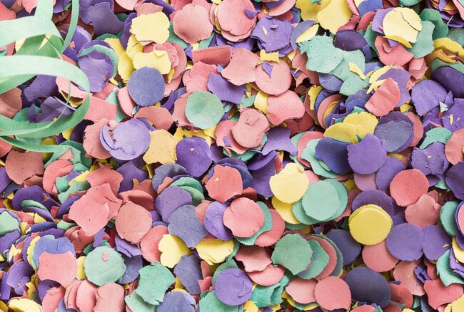 Konfetti Fasching