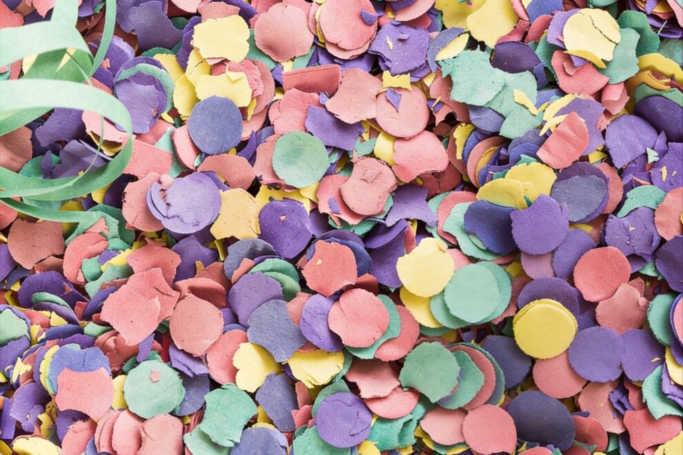 Konfetti Fasching